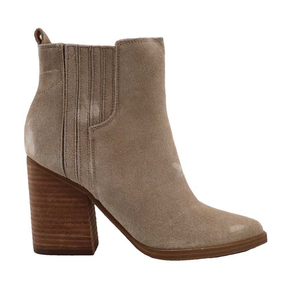 🔥Marc Fisher Oshay Pointed-Toe Suede Ankle Boots, Light Grey, 4.5M US/35EU🔥
